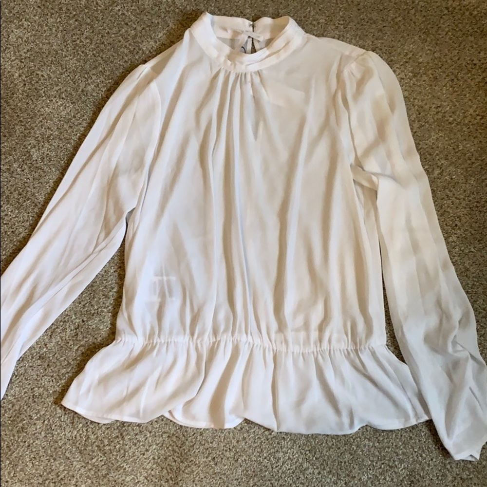 BCBG White Blouse